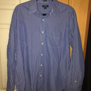 J Crew Men’s Button Front Dress Shirt Large